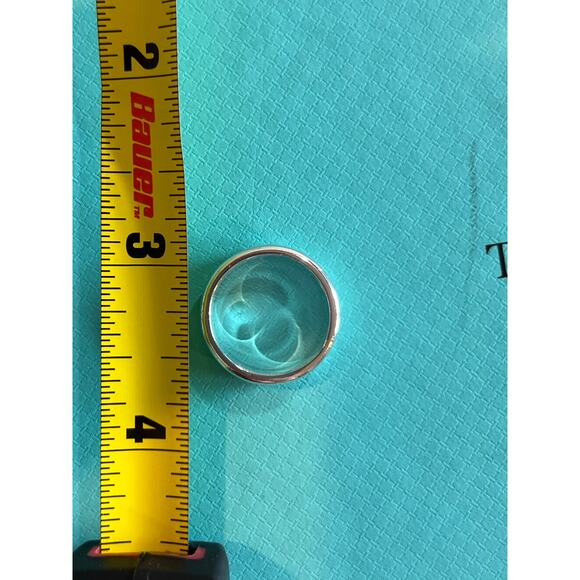 TIFFANY & CO. Atlas 1995 Roman Number 925 Ring Thick Band Authentic US Size 5.75 - Picture 5 of 8